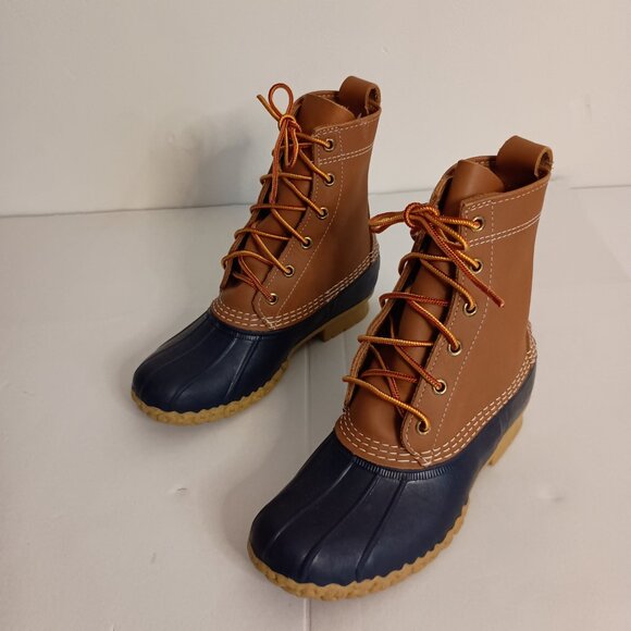 L.L. Bean Women’s Bean Boots Blue Bottom Waterproof Duck Boots Size 6M EUC - Picture 4 of 15
